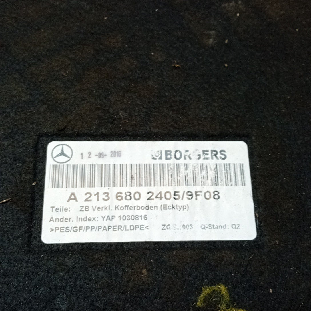 MERCEDES E-CLASS SALOON BOOT MAT A2136802405 2016 FM001326
