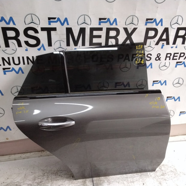 MERCEDES CLA W118 DRIVER REAR DOOR OSR GREY 2019 ON COMPLETE FMD336