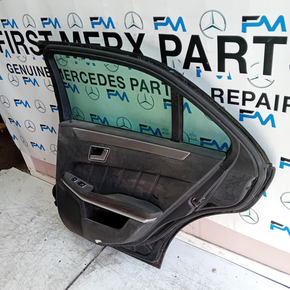 MERCEDES BENZ E-CLASS W212 DRIVER REAR DOOR OSR BLUE 2009- 2016 COMPLETE FMD208