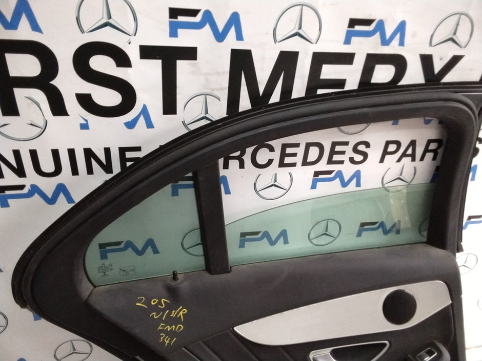 MERCEDES C-CLASS W205 SLN PASSENGER REAR DOOR NSR GREY 2014 ON COMPLETE FMD341