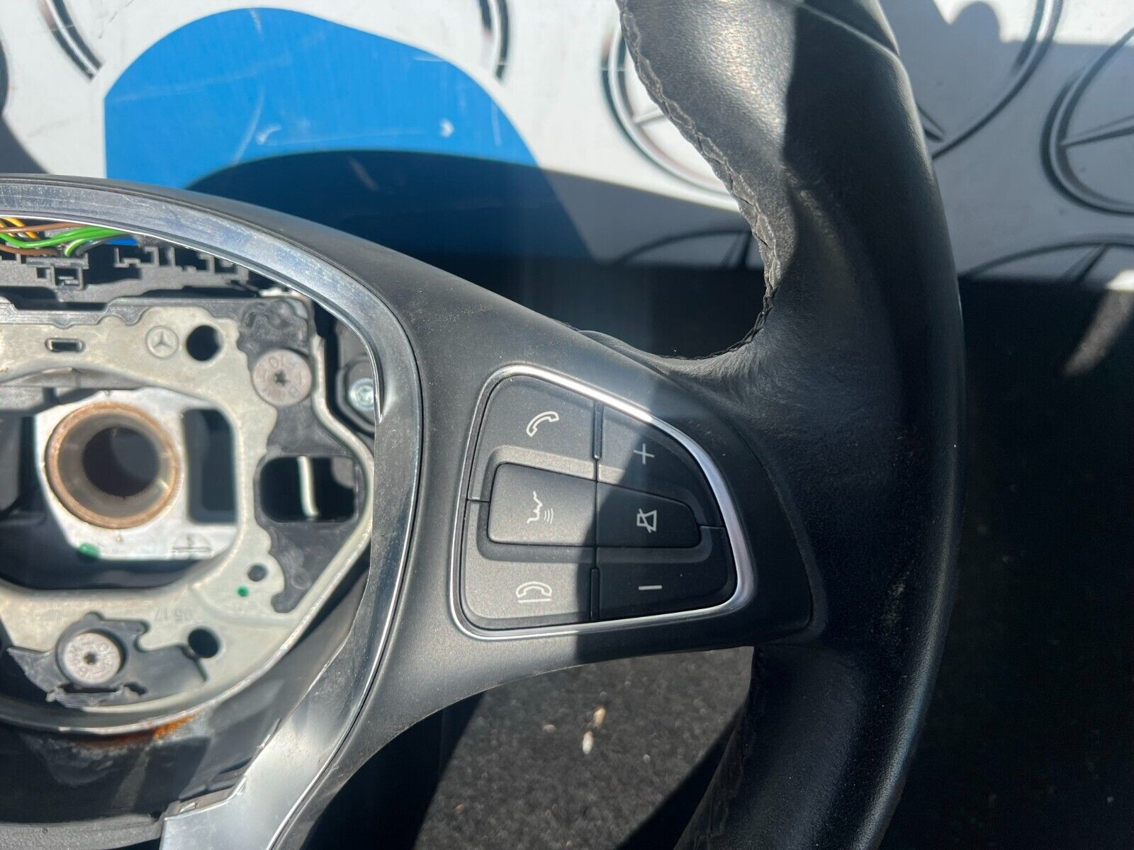 MERCEDES A-CLASS PADDLE SHIFT STEERING WHEEL MULTIFUNCTION 2017 A0014608803