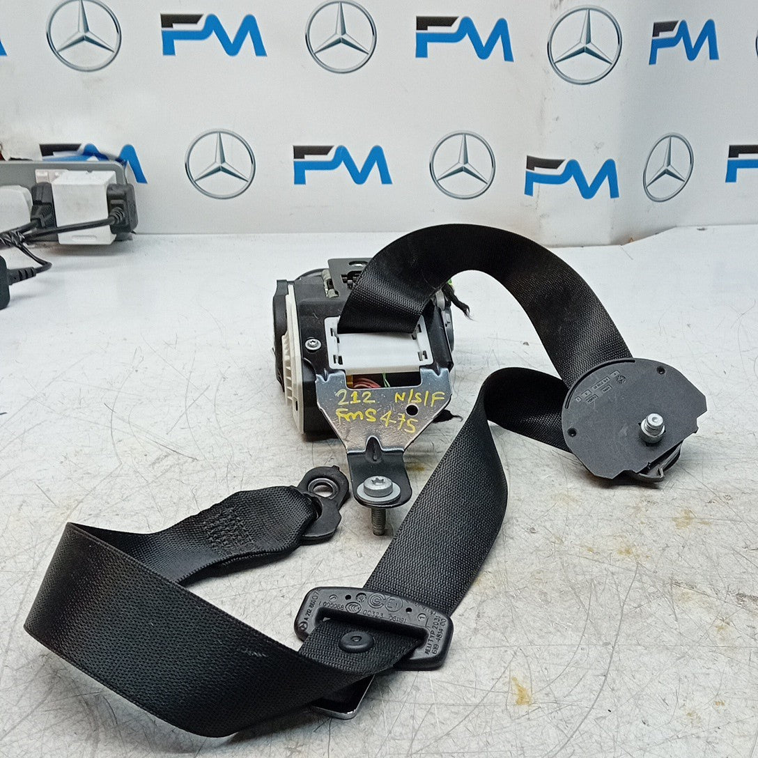 MERCEDES E-CLASS W212 SEAT BELT FRONT LEFT PASSENGER SIDE NSF A2128600786 FMS475