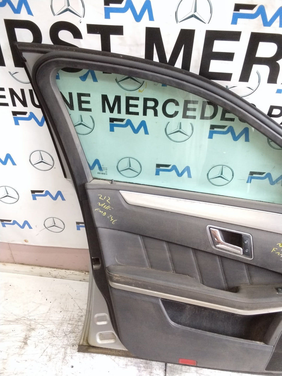 MERCEDES E-CLASS W212 SLN PASSENGER FRON DOOR NSF SILVER 2009-16 COMPLETE FMD346
