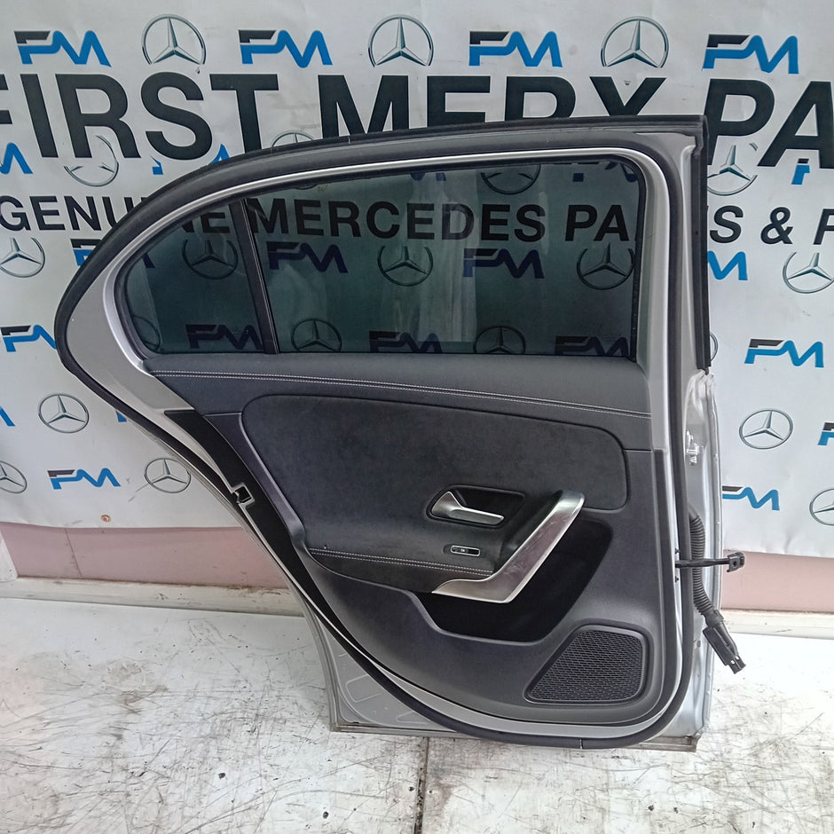MERCEDES BENZ A-CLASS W177 PASSENGER SIDE REAR DOOR N/S/R SILVER  FMD145