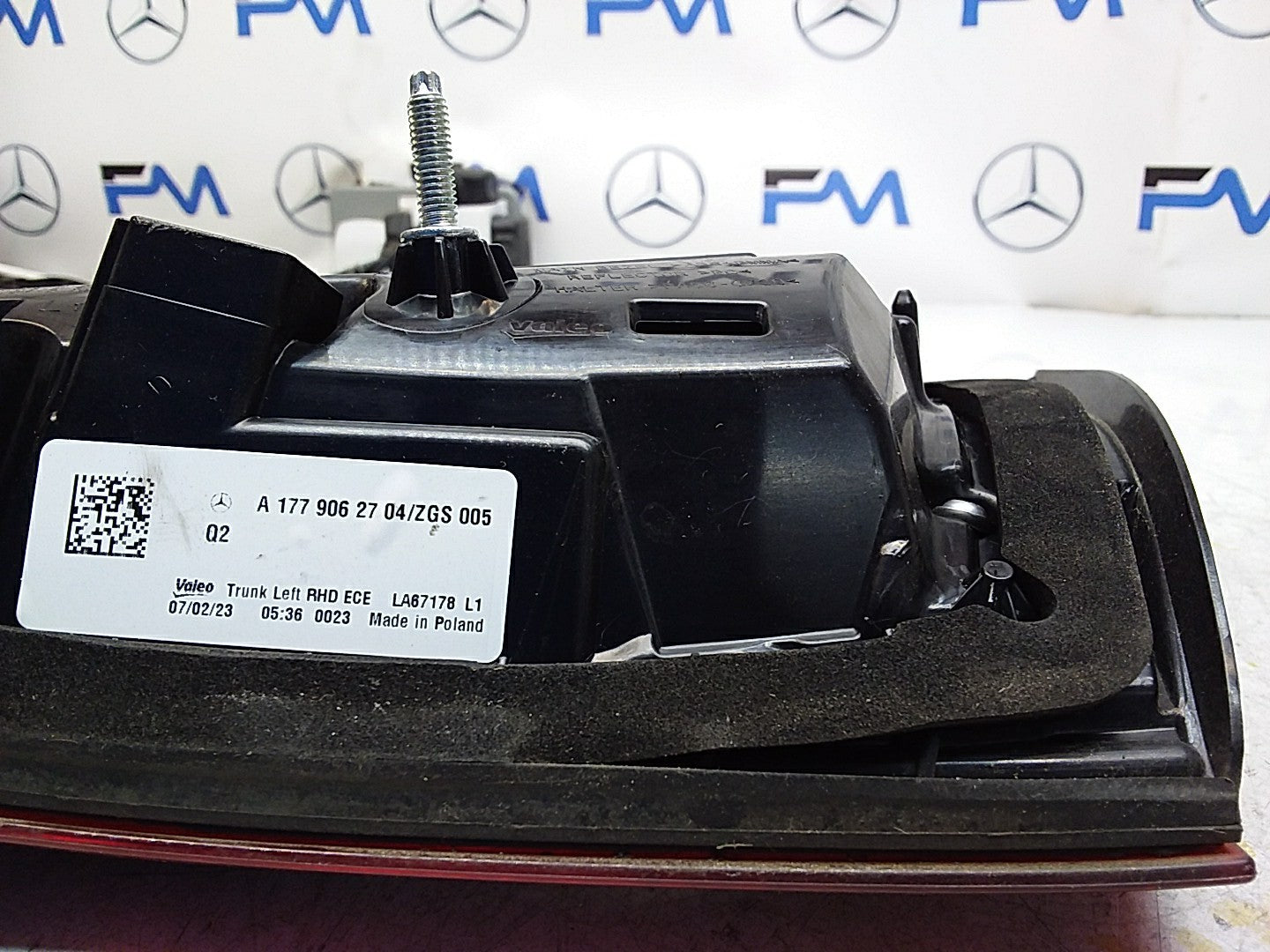 MERCEDES A-CLASS W177 PASSENGER LEFT NS REAR INNER TAIL LIGHT A1779062704 FMT259
