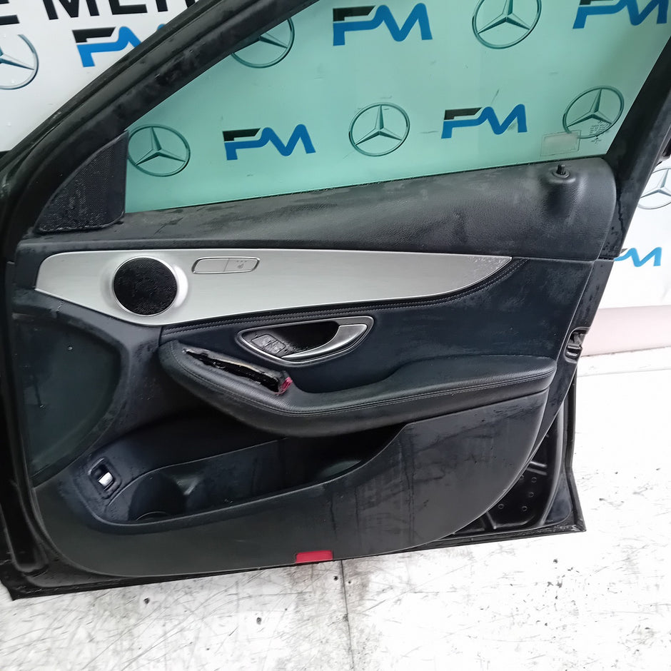 MERCEDES C-CLASS W205 SLN DRIVER FRONT DOOR OSF BLACK 2014 ON COMPLETE FMD242