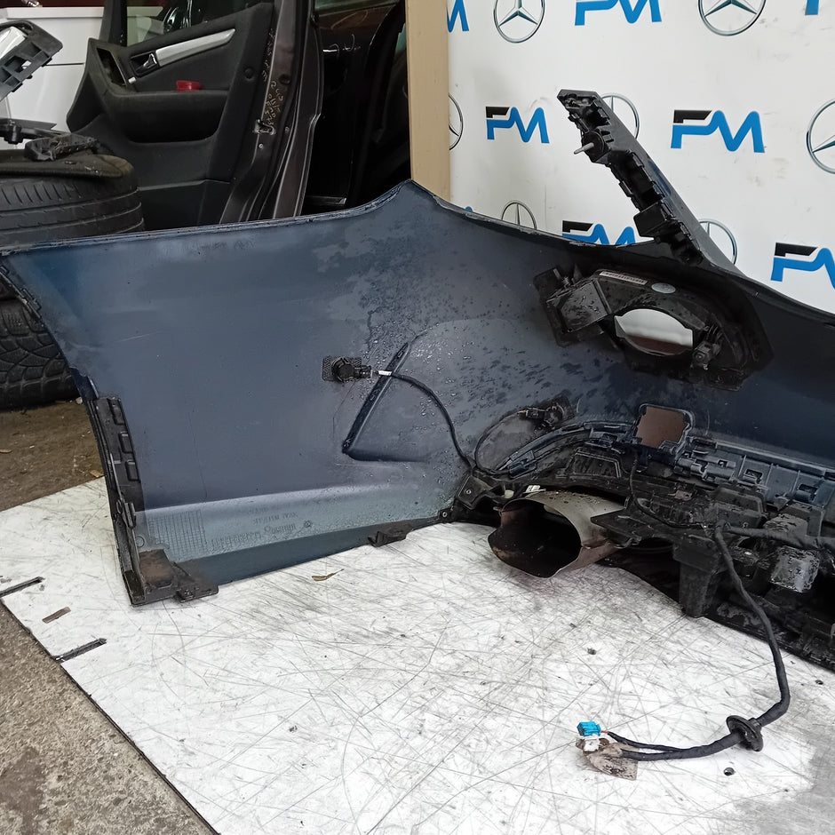 MERCEDES C-CLASS W205 SLN REAR BUMPER 2014 ON BLUE COMPLETE A2058555738 FMX36