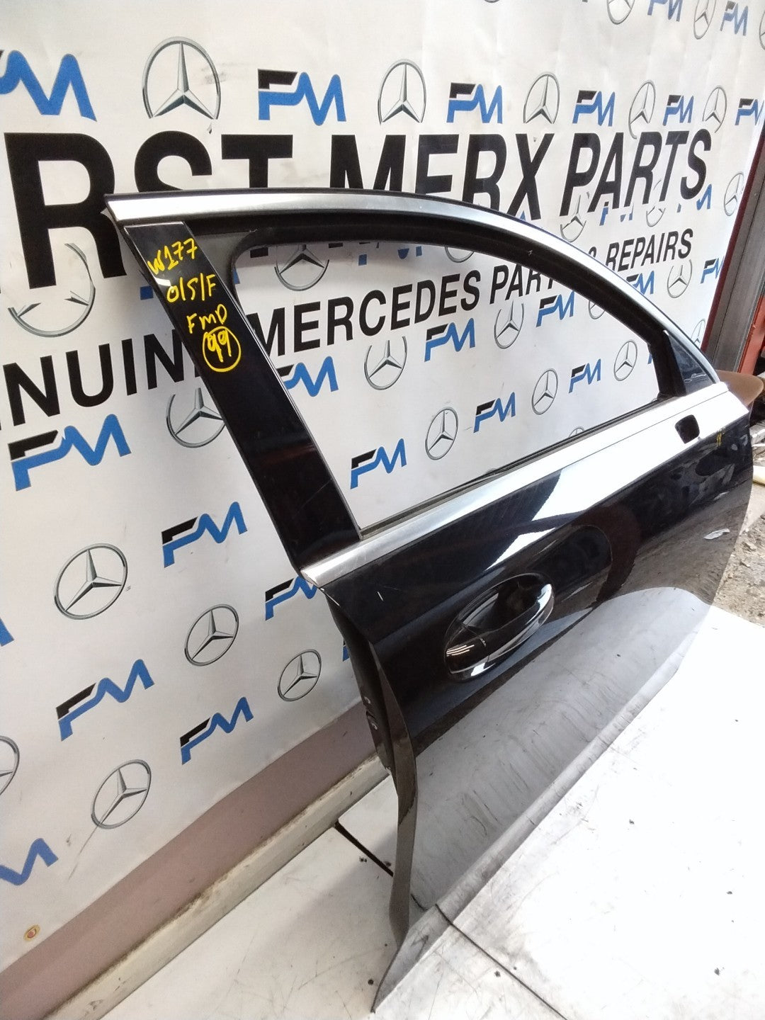 MERCEDES BENZ  A-CLASS W177 DRIVER SIDE FRONT DOOR O/S/F BLACK FMD99