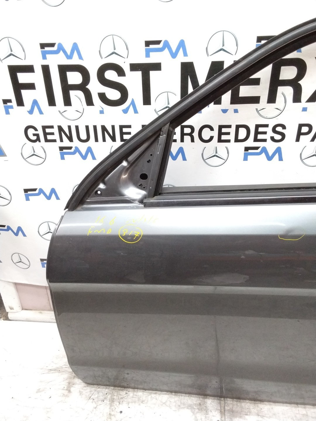 MERCEDES BENZ GLS W166 PASSENGER FRONT DOOR NSF GREY 2013-19 COMPLETE FMD317