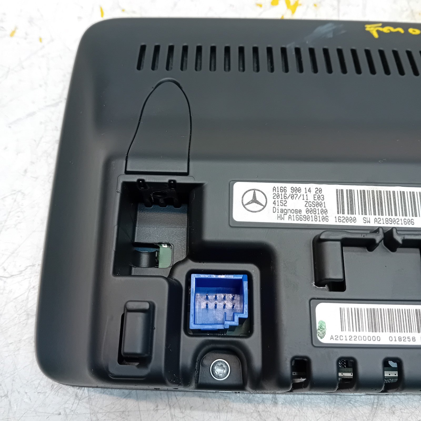 MERCEDES GLS-CLASS X166 DISPLAY SCREEN A1669001420 2016 FM001155