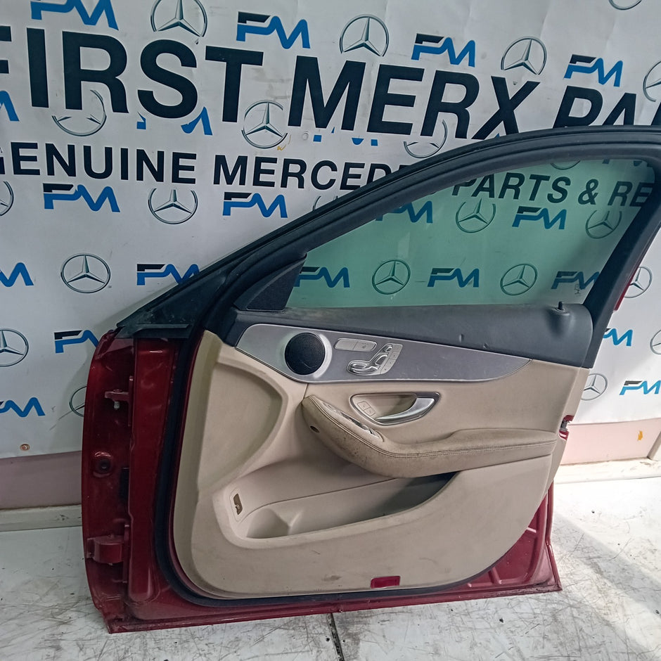 MERCEDES BENZ C-CLASS W205 DRIVER  FRONT DOOR O/S/F RED  COMPLETE 2014-21 FMD152