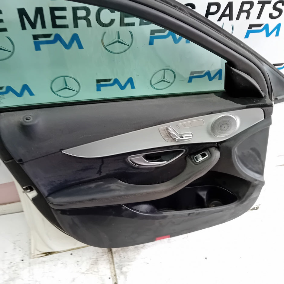 MERCEDES BENZ C-CLASS W205 PASSENGER SIDE FRONT DOOR N/S/F  WHITE FMD133