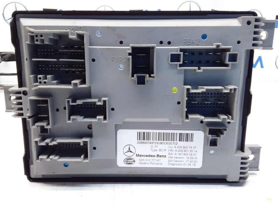MERCEDES C-CLASS REAR SAM CONTROL MODULE W205 A2059007437 FM00383