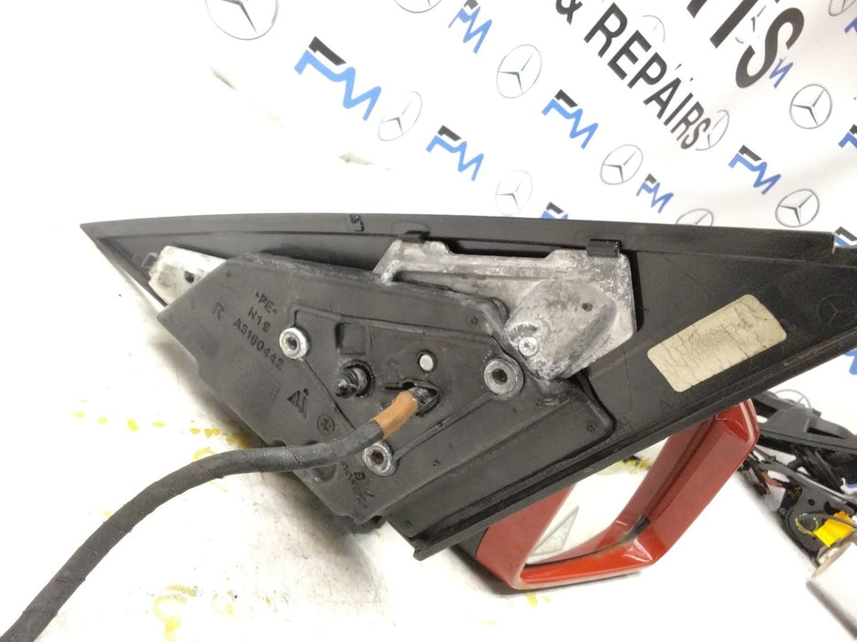 MERCEDES C-CLASS  W204 DRIVER SIDE WING MIRROR A2048107293 RED FMM20