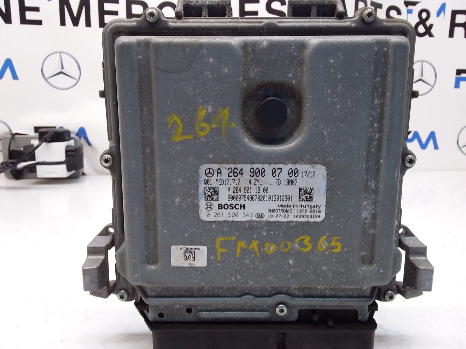 MERCEDES A-CLASS 2012 ENGINE  ECU CONTROL MODULE A2649000700 FM00365