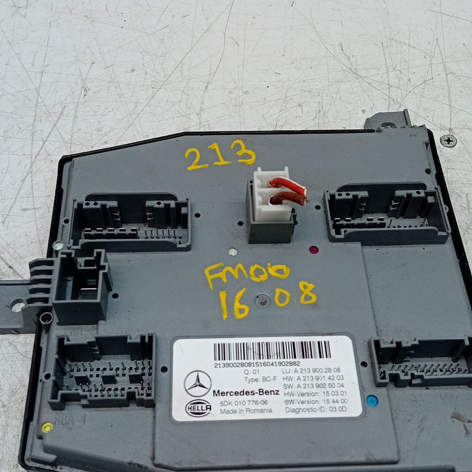 MERCEDES E-CLASS REAR SAM CONTROL MODULE W213 A2139002808 2016 FM001608
