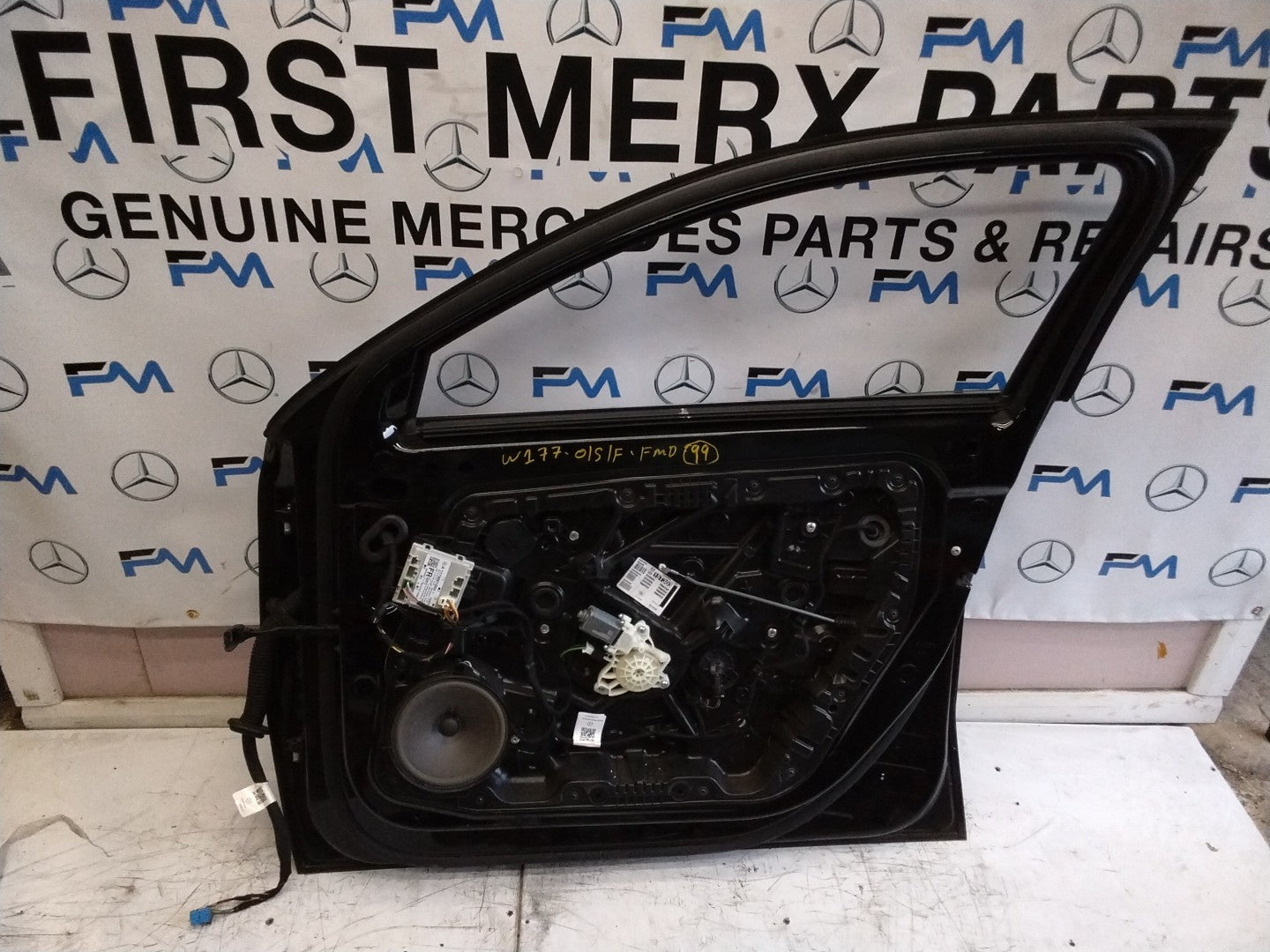 MERCEDES BENZ  A-CLASS W177 DRIVER SIDE FRONT DOOR O/S/F BLACK FMD99