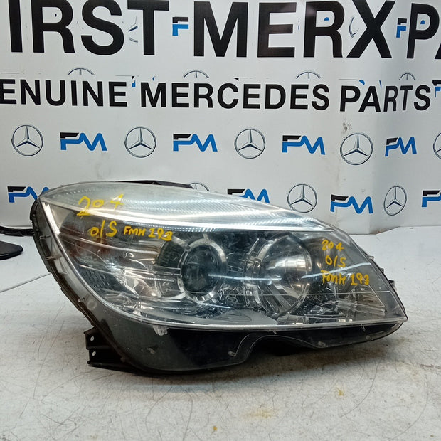 MERCEDES BENZ C-CLASS W204 DRIVER SIDE OS HEADLIGHT 2012 FMH193