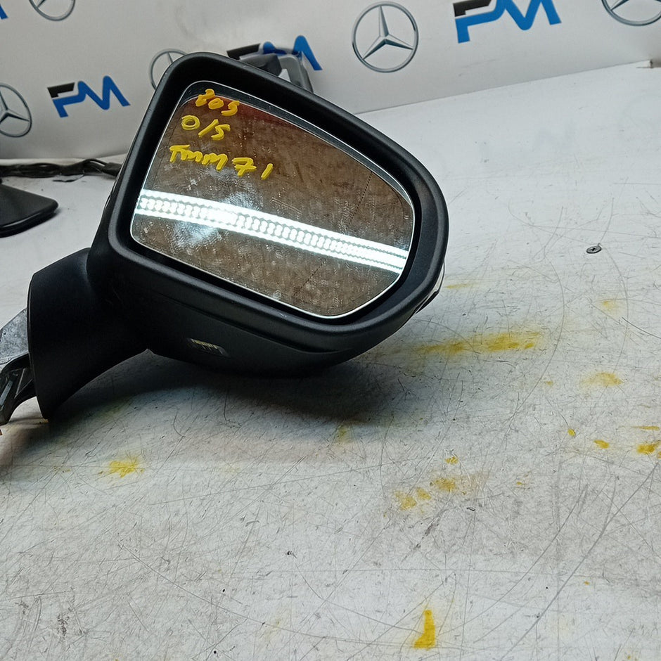 MERCEDES C-CLASS W205 DRIVER WING MIRROR OSF BLUE A2058106416 PL FMM71