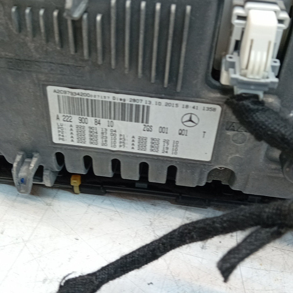 MERCEDES S-CLASS W222 SPEEDOMETER INSTRUMENT CLUSTER 2014 A2229007611 FM001226