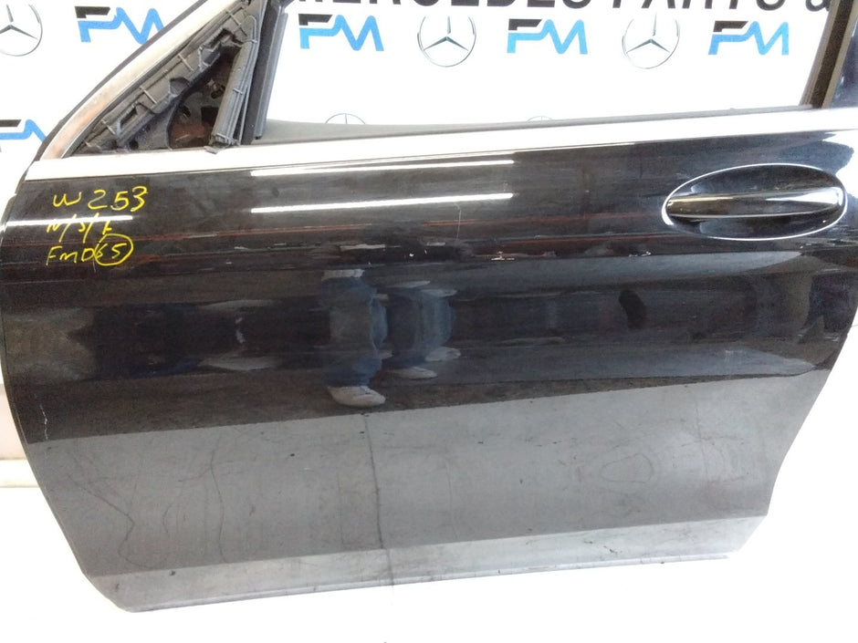 MERCEDES BENZ GLC W253 PASSENGER SIDE FRONT DOOR N/S/F COMPLETE BLACK FMD65