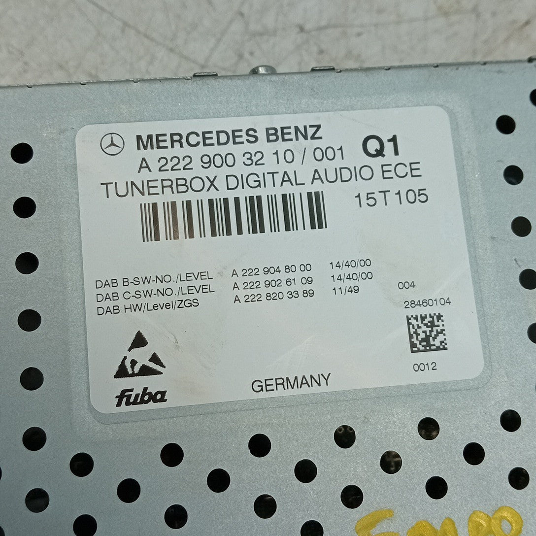 MERCEDES BENZ S-CLASS W222  2014-2021  RADIO TUNER BOX  A2229003210 FM001261