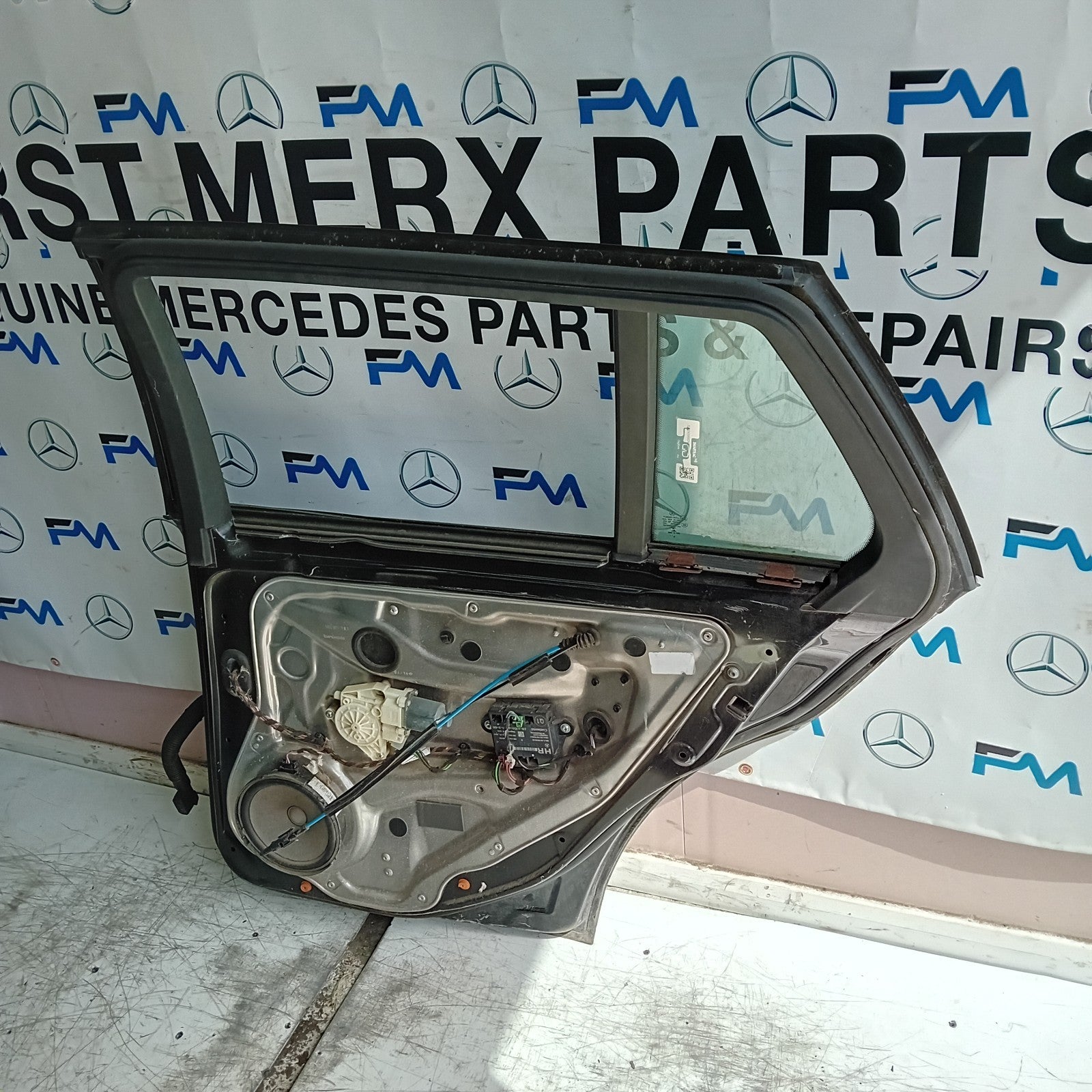 MERCEDES A-CLASS W177 PASSENGER REAR DOOR NSR GREY 2018 ON COMPLETE FMD434