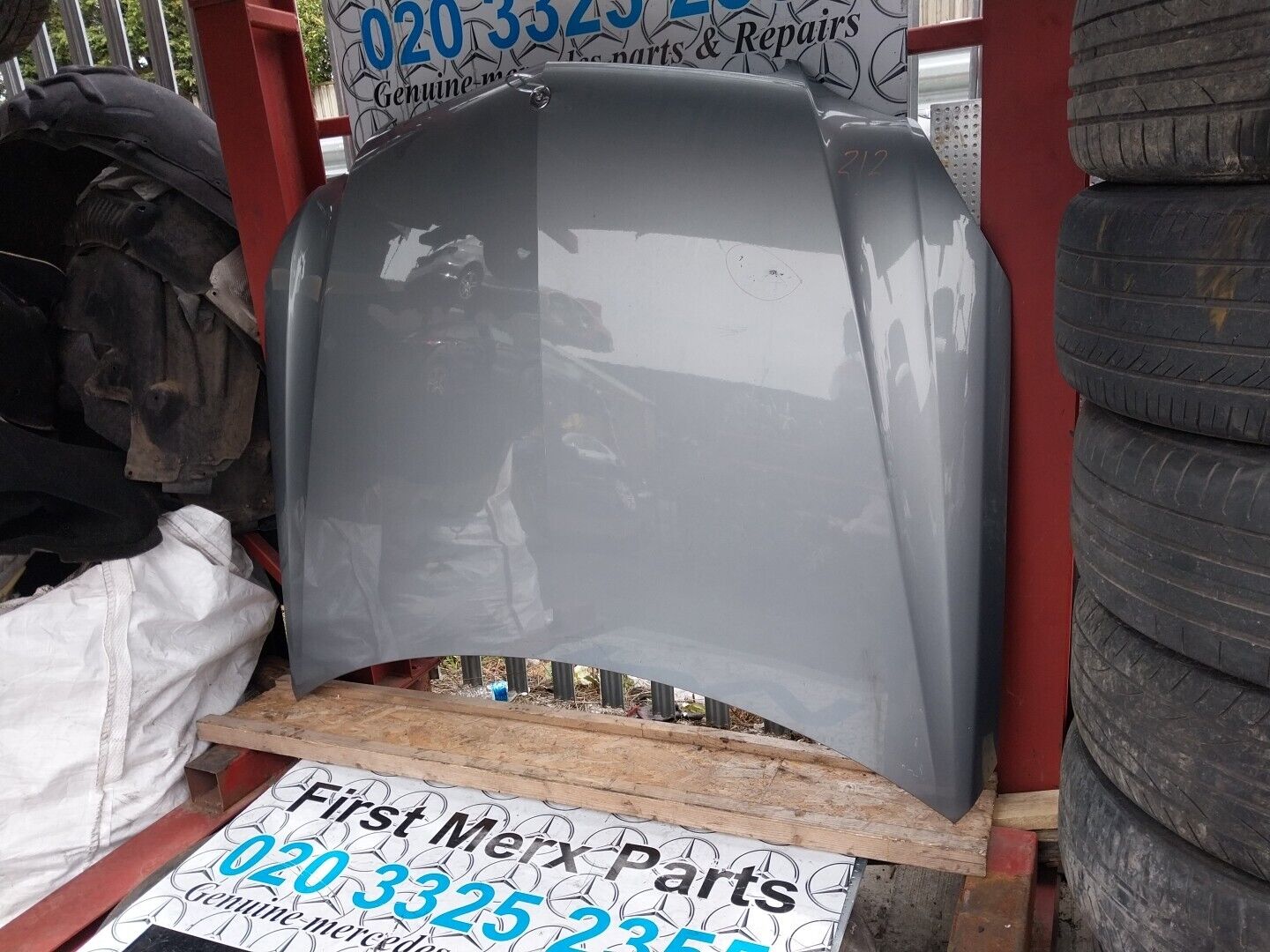 (AS) MERCEDES BENZ W212 E CLASS PRE-FACELIFT FRONT BONNET IRIDIUM SILVER 775