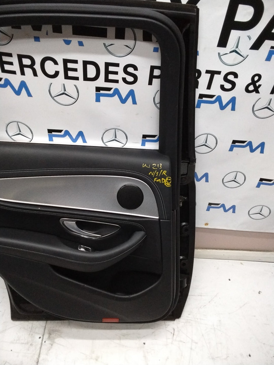 MERCEDES BENZ  E-CLASS W213 PASSENGER SIDE REAR DOOR N/S/R COMPLETE BLACK FMD62
