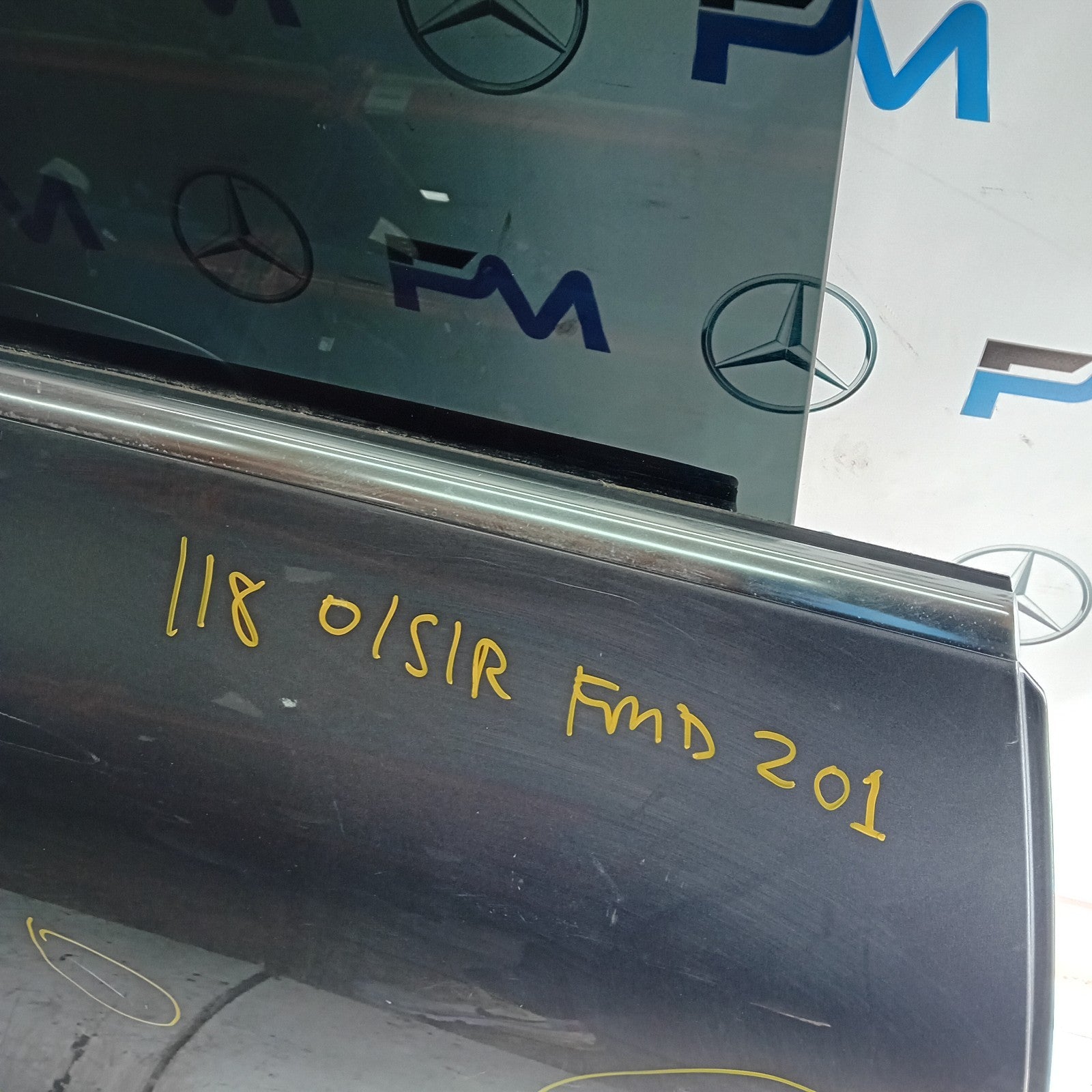 MERCEDES BENZ CLA C118 DRIVER REAR DOOR OSR GREY 2019 ON COMPLETE FMD201