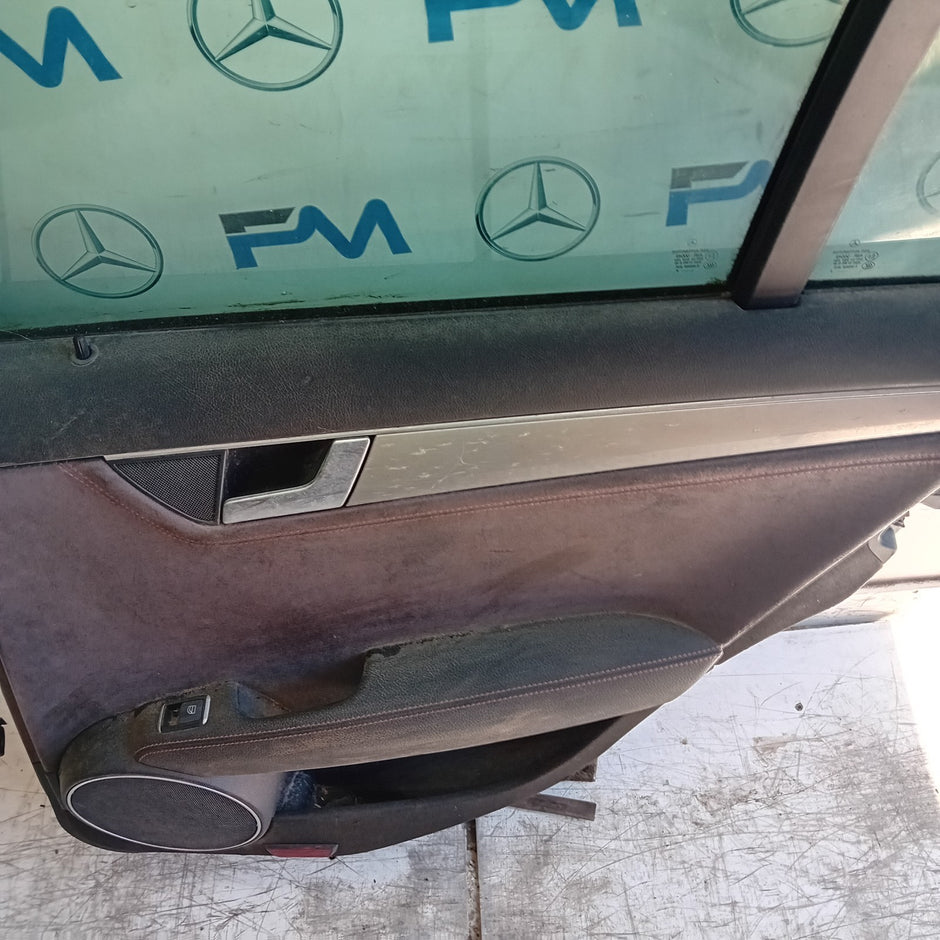 MERCEDES C-CLASS S204 EST DRIVER REAR DOOR OSR GREY 2008-14 FMD457