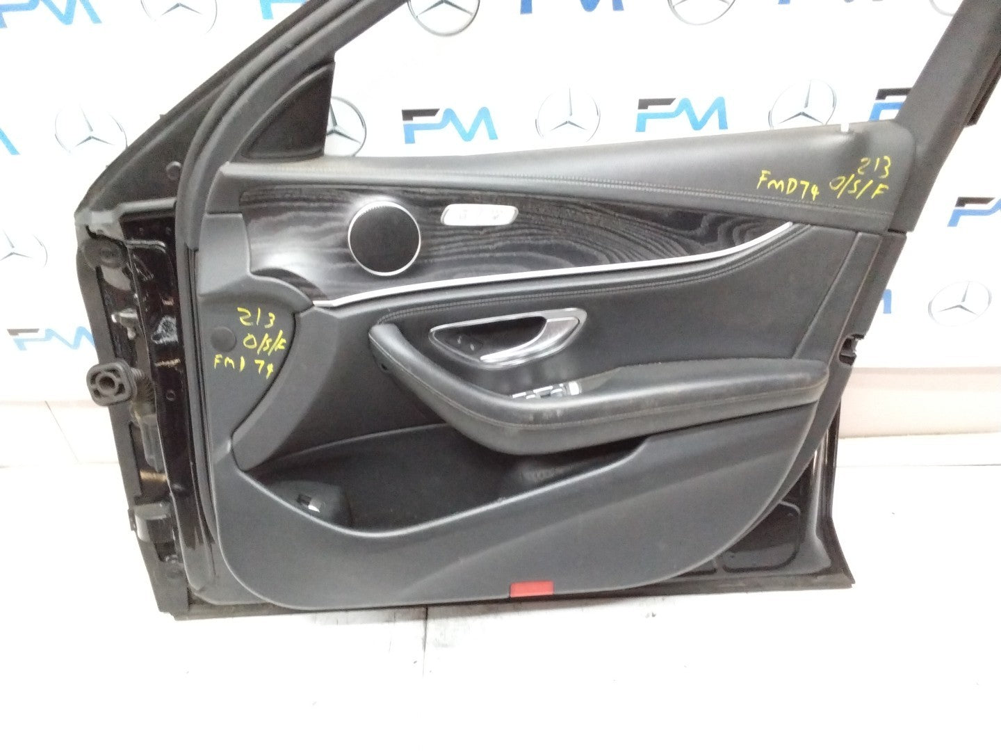 MERCEDES BENZ E-CLASS W213 DRIVER SIDE FRONT DOOR O/S/F COMPLETE BLACK FMD74