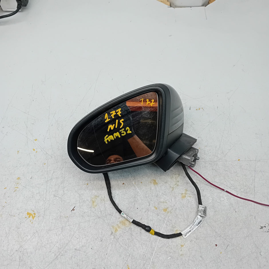 MERCEDES A-CLASS  W177 PASSENGER SIDE WING MIRROR A1778105304 BLACK FMM32