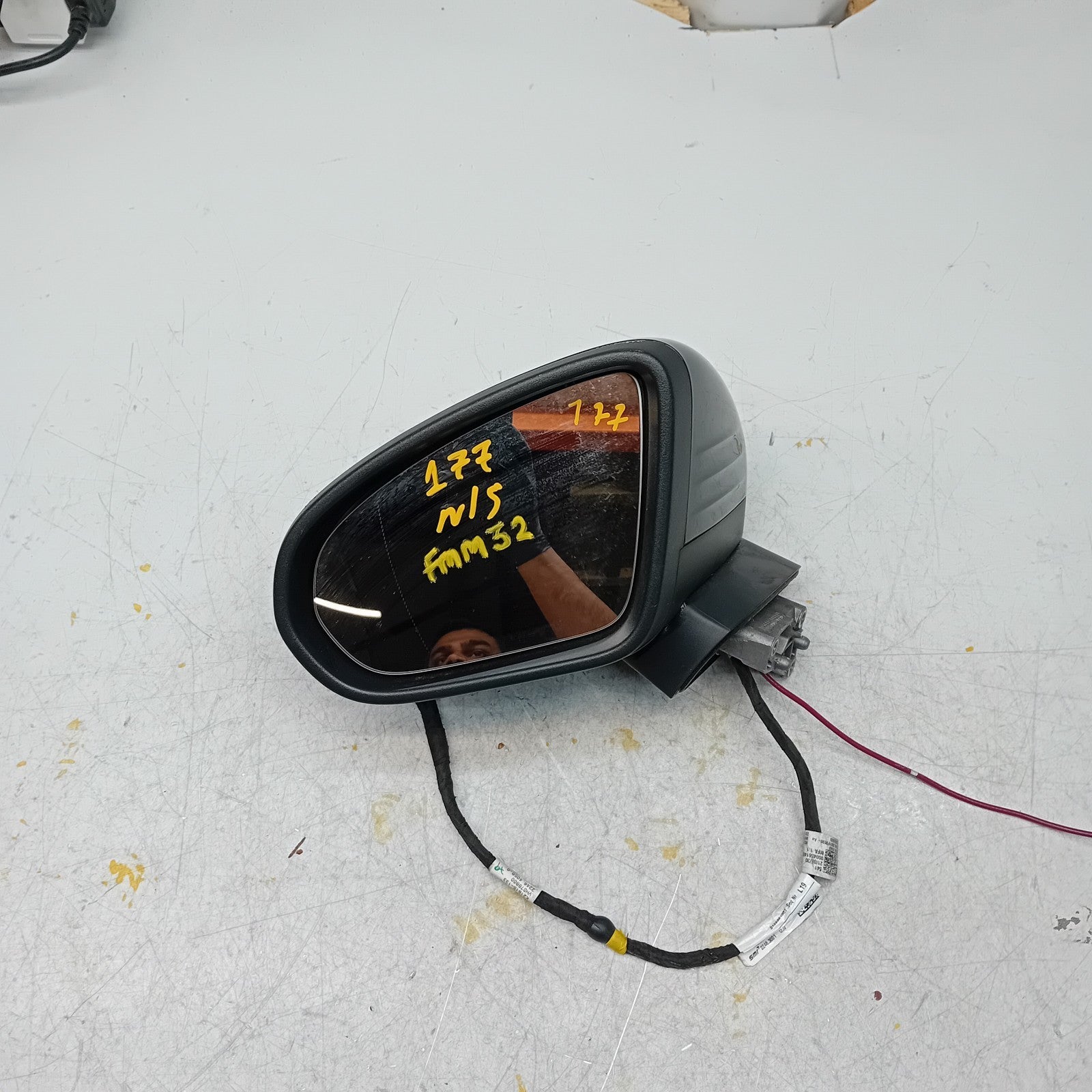 MERCEDES A-CLASS  W177 PASSENGER SIDE WING MIRROR A1778105304 BLACK FMM32