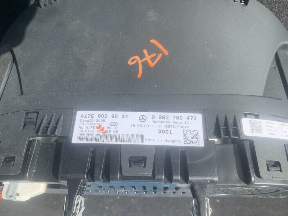 Mercedes A Class 2018 W176 Speedo / Instrument Cluster A1769009804