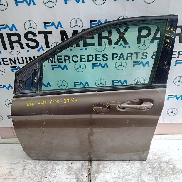 MERCEDES B-CLASS W246 PASSENGER FRONT DOOR NSF BROWN 2012-19 COMPLETE FMD387
