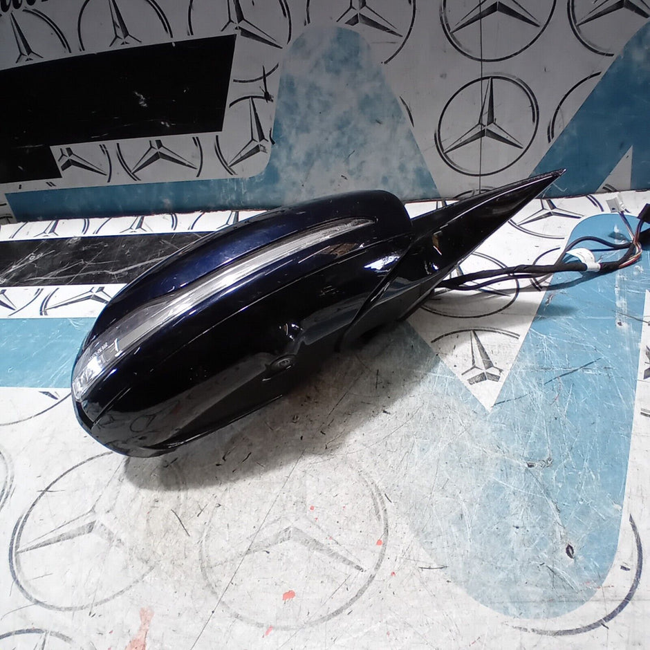 2017-2021 MERCEDES S CLASS W222 DRIVER SIDE POWER FOLD WING MIRROR BLUE