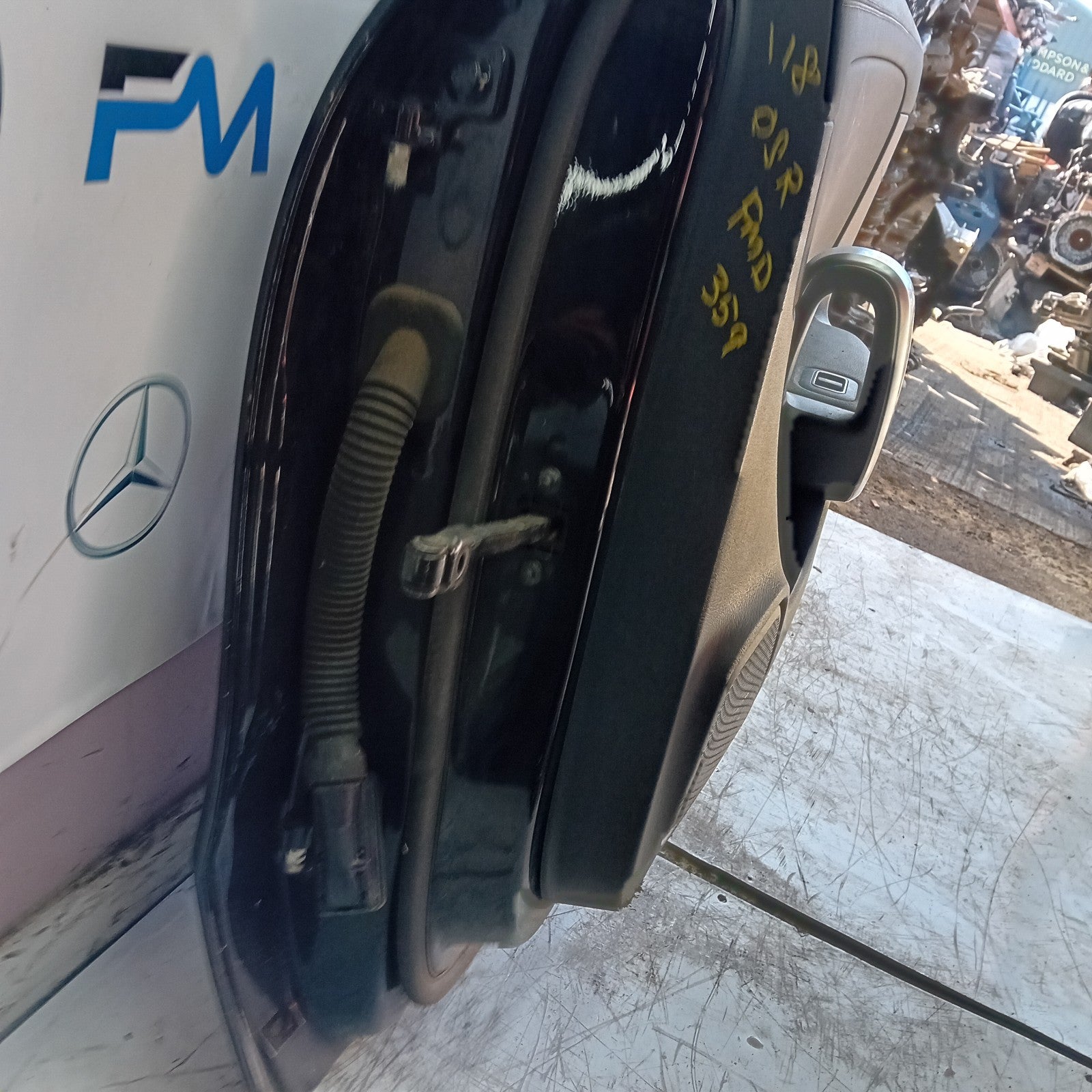 MERCEDES BENZ CLA W118 DRIVER REAR DOOR OSR 2019 ON BLACK COMPLETE FMD359