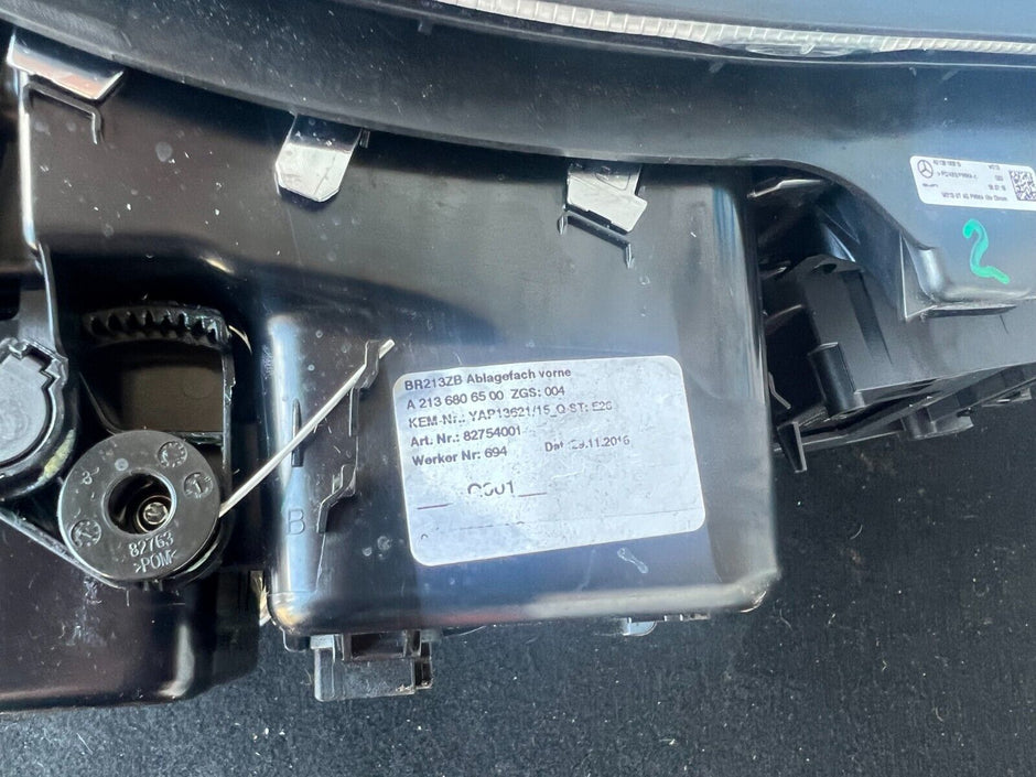 2017 MERCEDES E CLASS CENTRE CONSOLE A2136806500 
