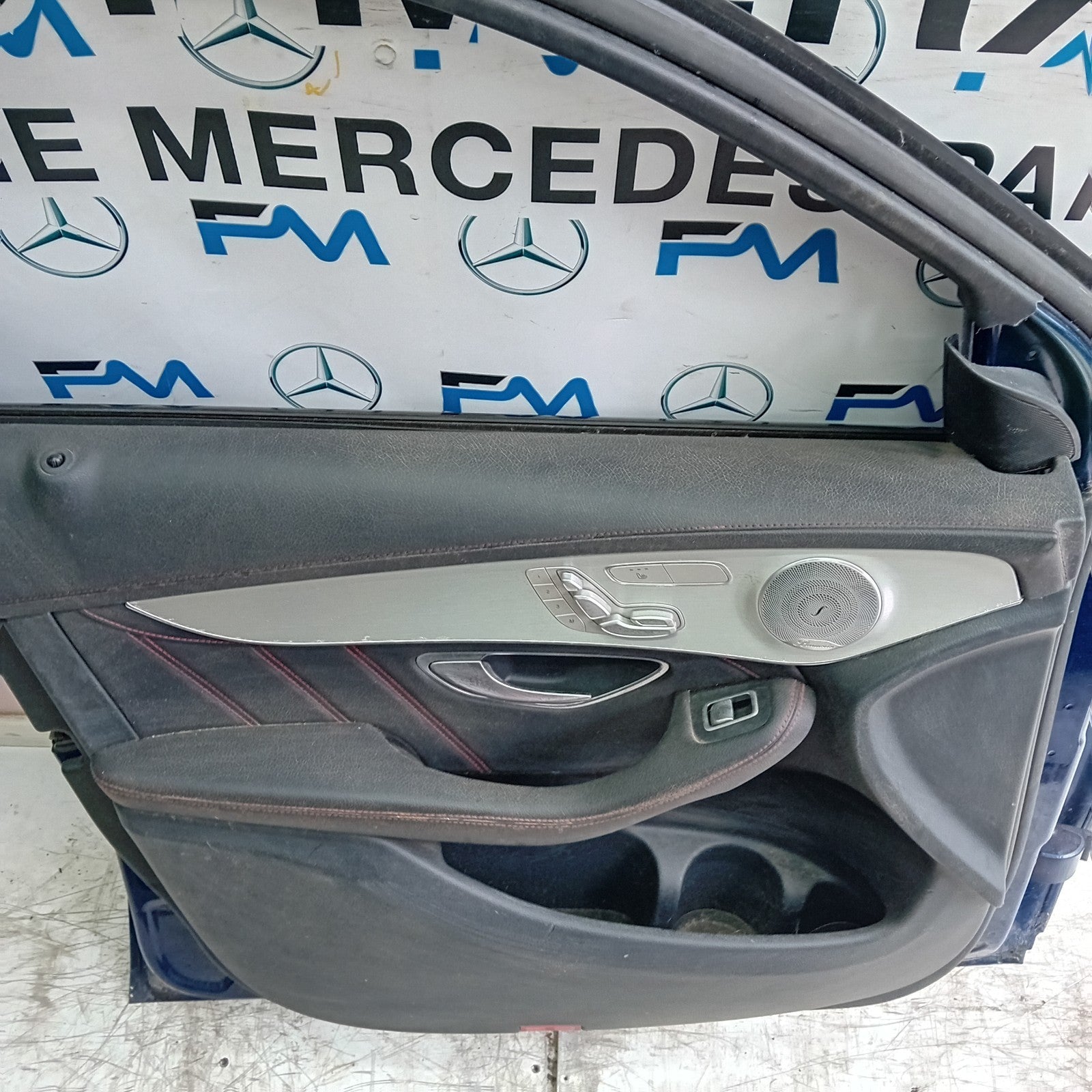 MERCEDES BENZ GLC X253 PASSENGER FRONT DOOR NSF BLUE 2016 ON COMPLETE FMD264