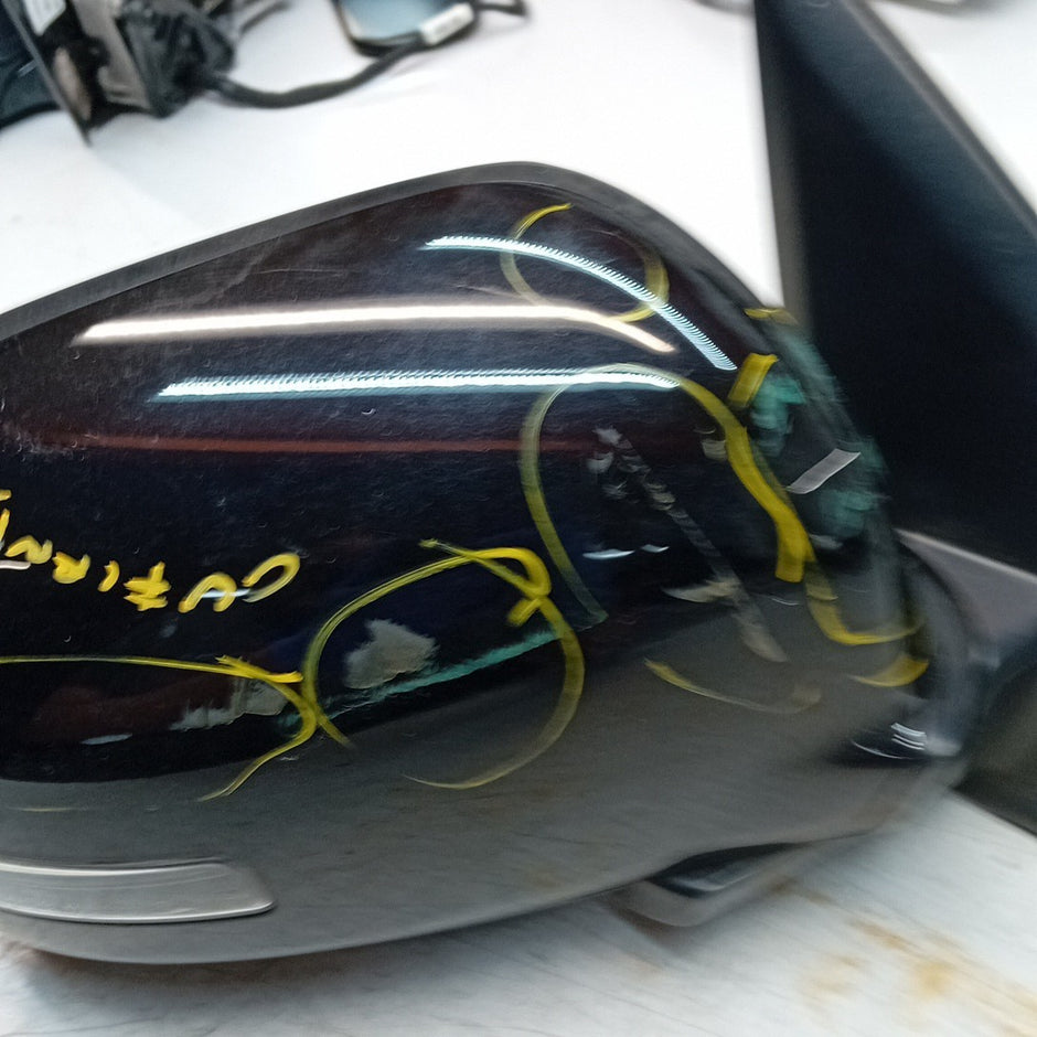 MITSUBISHI OUTLANDER MK3 DRIVER WING MIRROR OS BLACK CAMERA 2013 FMM52 (D)