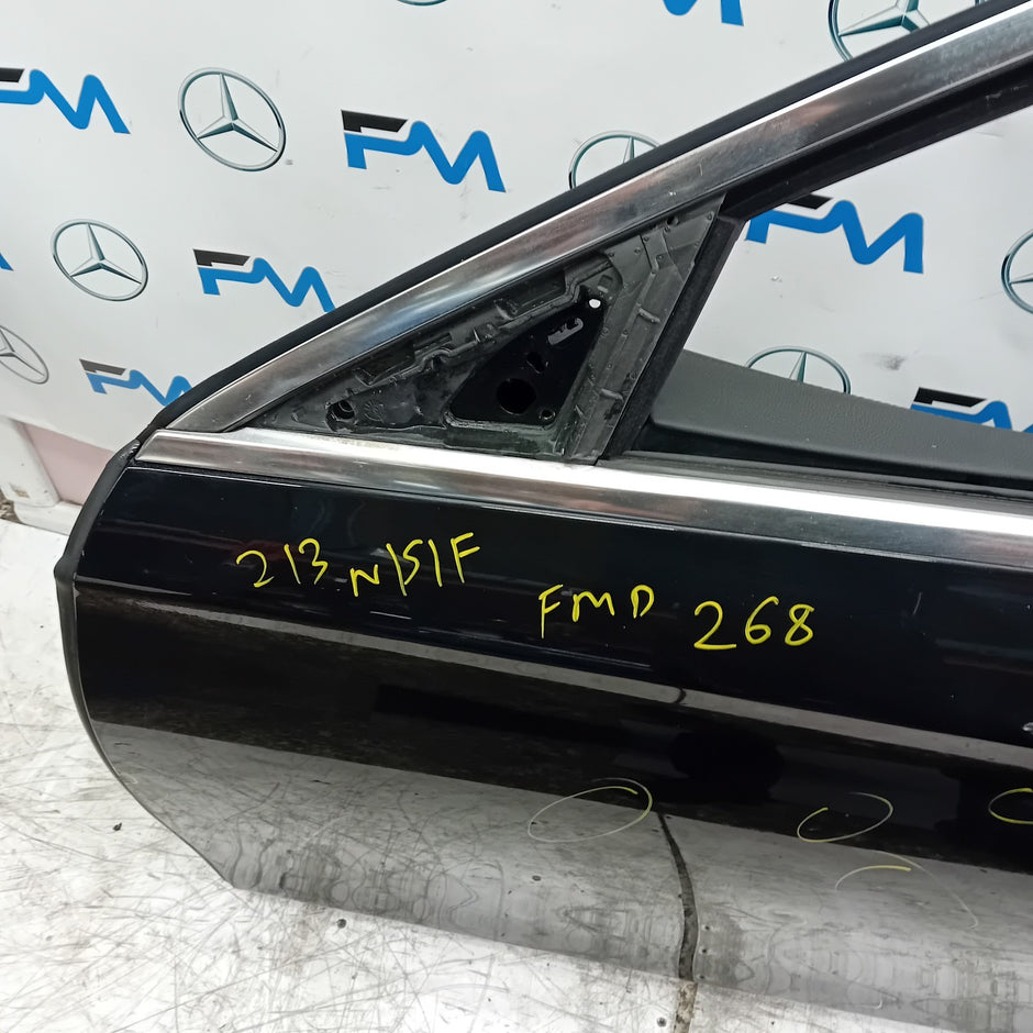 MERCEDES E-CLASS W213 SLN PASSENGER FRONT DOOR OSF BLACK 2016 ON COMPLETE FMD268