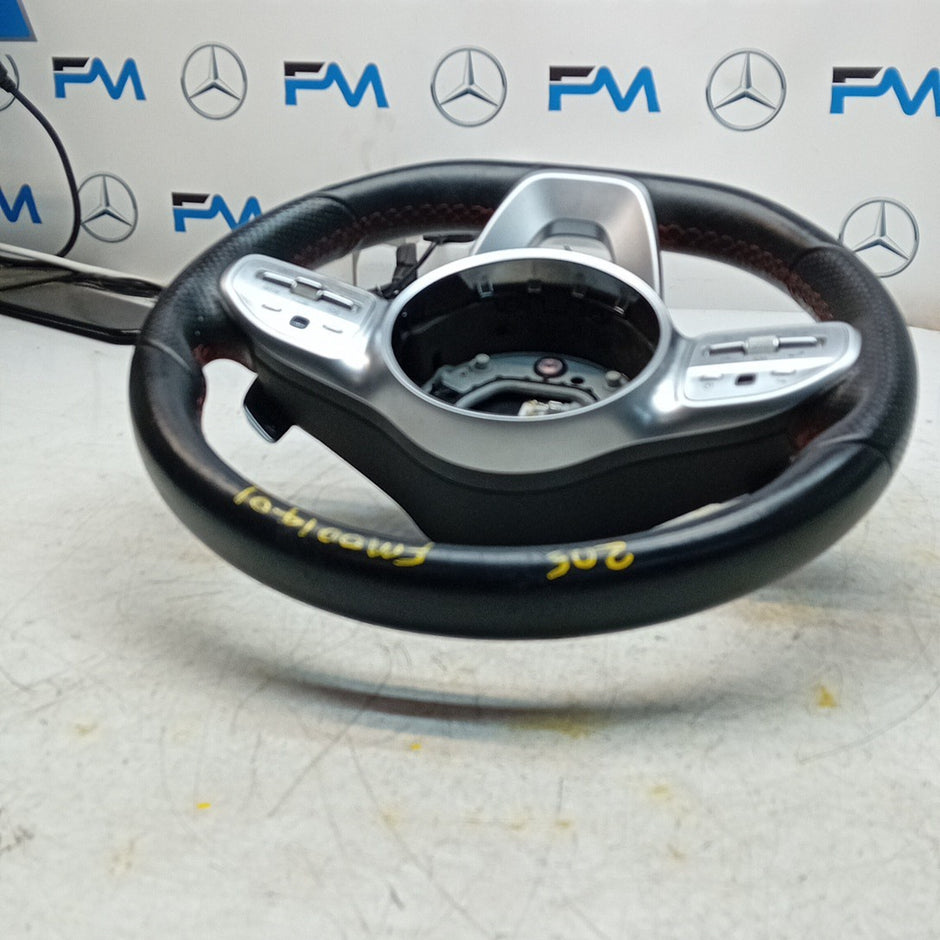 MERCEDES W205 C-CLASS MULTIFUNCTION STEERING WHEEL FL 2014 A0050004599 FM001401