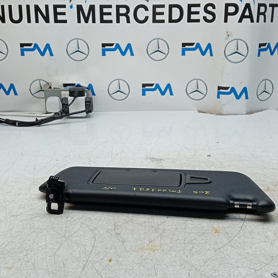 MERCEDES C-CLASS W205 SUN VISOR DRIVER SIDE OS BLACK 2014 FM001621