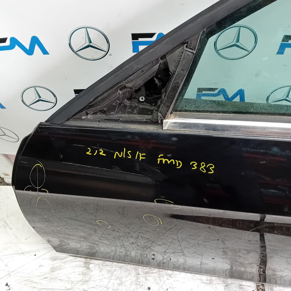MERCEDES E-CLASS W212 PASSENGER FRONT DOOR NSF 2009-16 BLACK COMPLETE FMD383