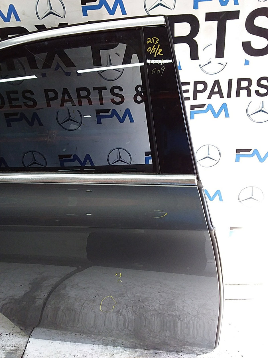 MERCEDES E-CLS W213 SLN DRIVER REAR DOOR OSR GREY 2016 ONWARDS COMPLETE FMD609