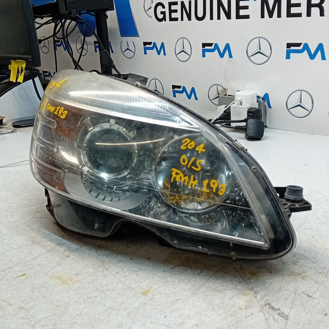 MERCEDES BENZ C-CLASS W204 DRIVER SIDE OS HEADLIGHT 2012 FMH193