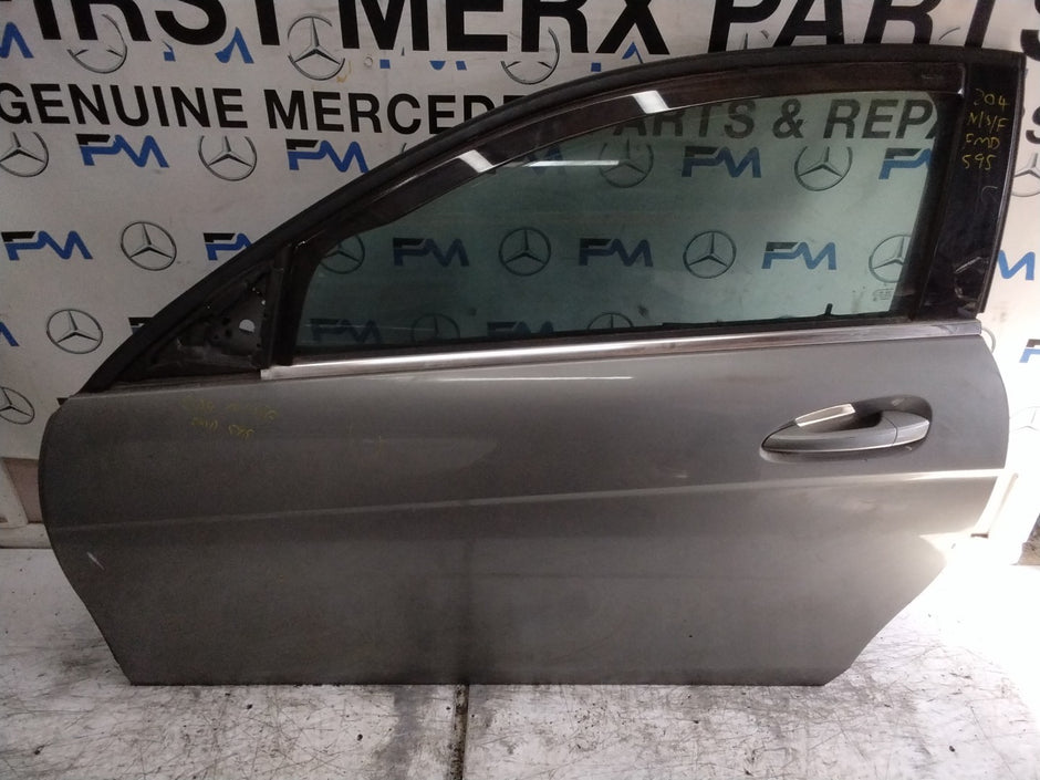 MERCEDES BENZ C-CLS W204 SLN PASSENGER FRONT DOOR NSF SILVER 2008-14  FMD595