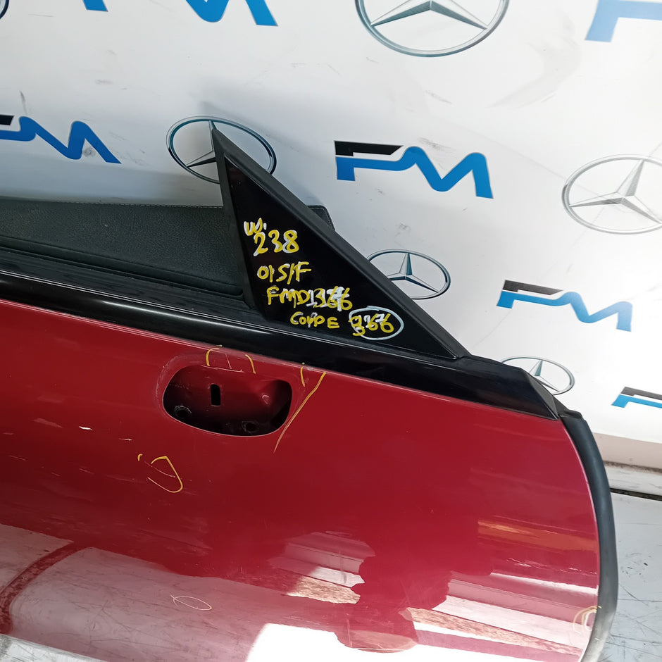 MERCEDES E-CLASS C238 CP DRIVER FRONT DOOR OSF 2016 ON RED COMPLETE FMD366