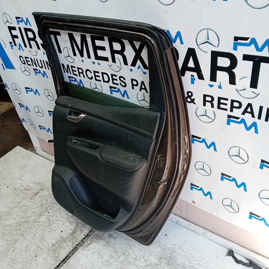 MERCEDES BENZ X-CLASS W470 DRIVER REAR DOOR OSR BROWN COMPLETE FMD356
